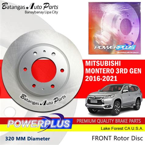 FRONT ROTOR DISC MITSUBISHI MONTERO 3RD GEN 2016 .